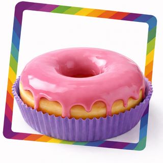 Donut con cobertura de chocolate