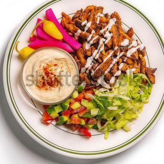 Menu Shawarma plato solo carne