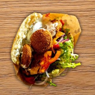 Menu Kebab falafel o pita falafel