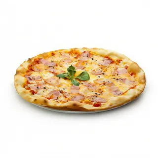 Pizza carbonara trufada
