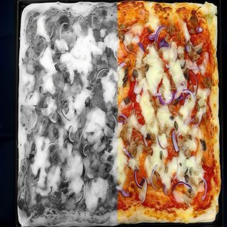 Pizza romana - Atún y cebolla