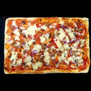 Pizza romana - Atún y cebolla