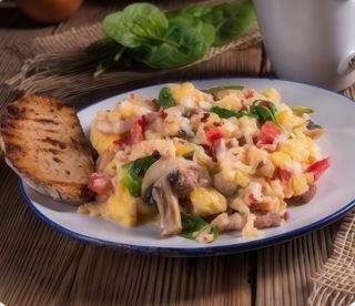 Revuelto De Hongos Y Jamón (Ración)