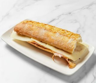 Bocadillo De Bacón Con Queso