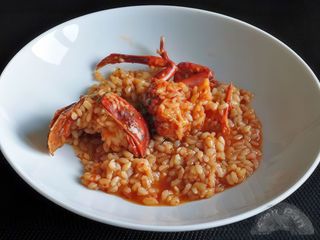 Risotto de bogavante y langostinos