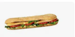 Bocadillo de pechuga de pollo con queso