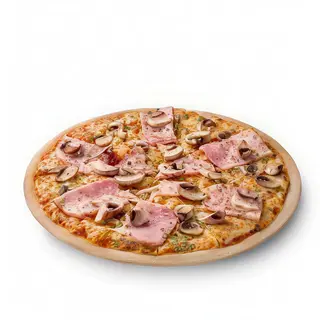 Pizza Jamón Y Champiñones 45 Cm.