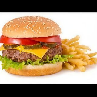 Hamburger con fritas