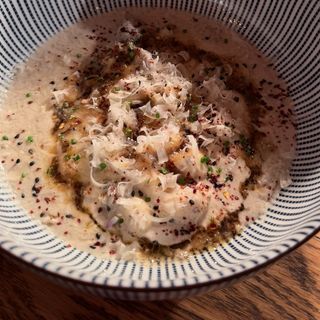 Gnochis de setas y trufa negra con parmesano de 19 meses de maduración