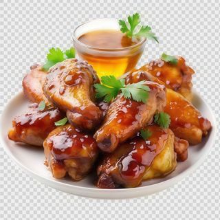  Alitas De Pollo Con Miel Mostaza (10 Uds.)