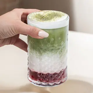 Iced strawberry matcha