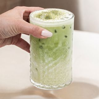 Iced matcha latte
