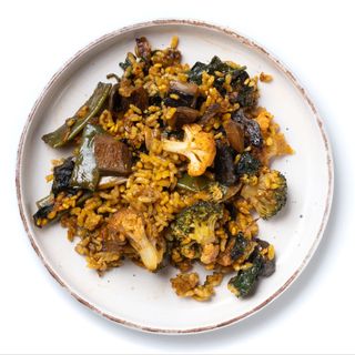 Paella de verduras (vegana)