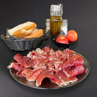 Plato de jamón ibérico