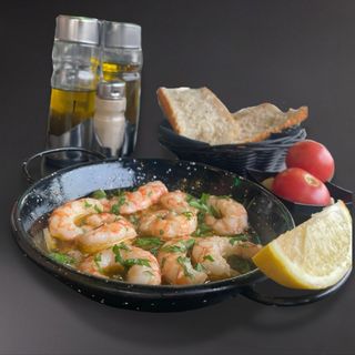 Gambas peladas al ajillo