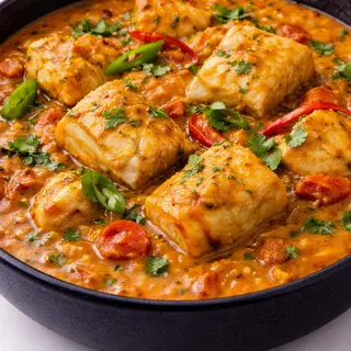 Curry de pescado estilo Nepales (merluza)