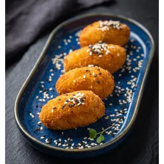 Croquetas de queso de cabra y cebolla