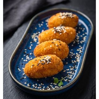Croquetas de queso de cabra y cebolla