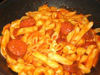 Macarrones con Chorizo