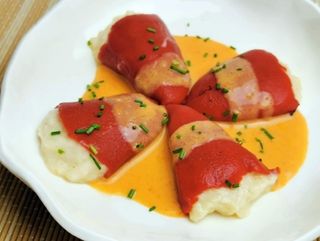 Pimiento rellenos de bacalao