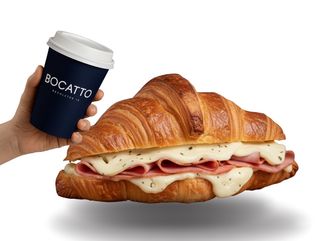 Croissant jamón y queso