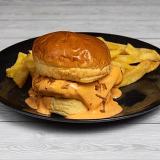 Hamburguesa de pollo kentucky 