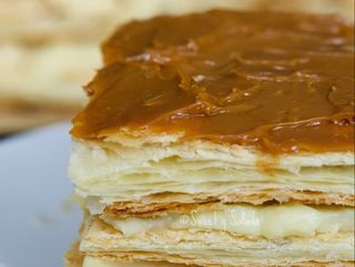Milhoja de dulce de leche