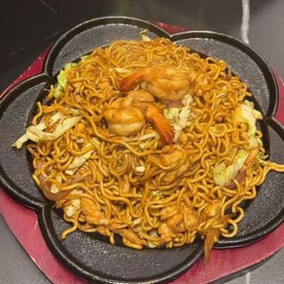 28-Tallarines en fuente quemada