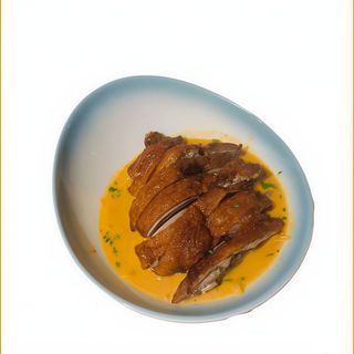 Pato al curry rojo