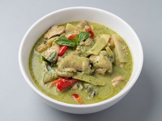 Cerdo con curry verde