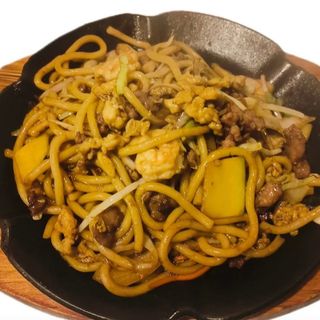 Udon salteado al wok