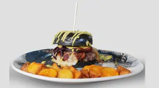 Hamburguesa perla negra