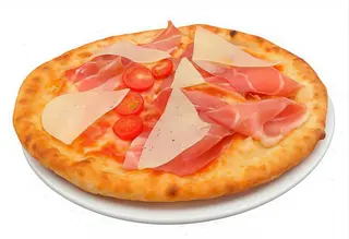 Pizza focaccia con jamón ibérico (30 cm. )