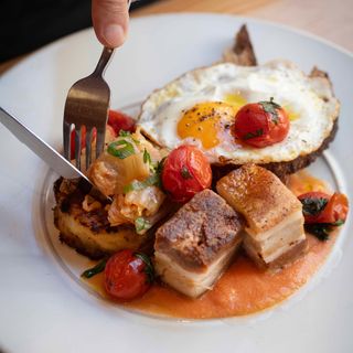 Cuban style roasted pork belly