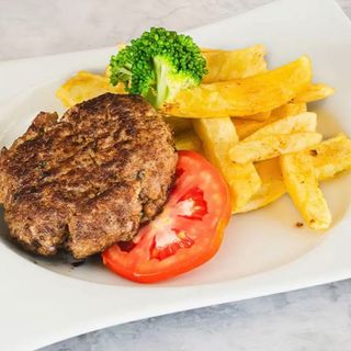 Plato De Hamburguesa