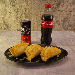 3 empanadas + bebida