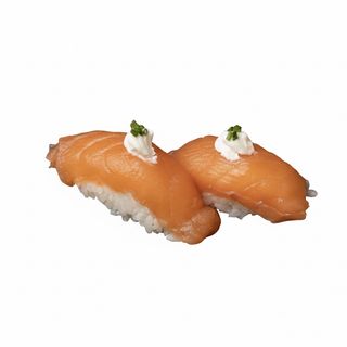Nigiri salmón con queso crema (2 Uds.)