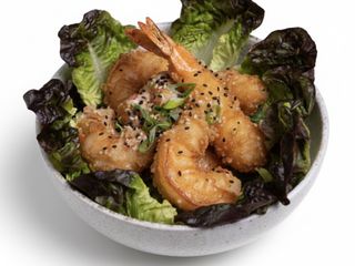 Langostinos Tigre tempurizados