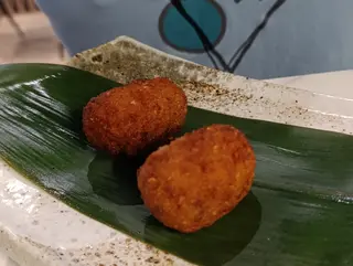 Croquetas boletus y foie