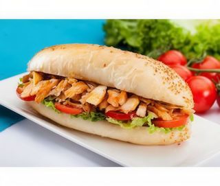 Montadito de picantón con lechuga