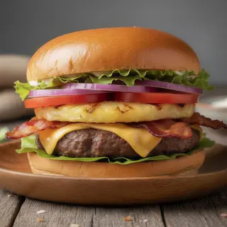 Hamburguesa hawaiana