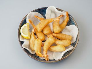 Langostinos rebozados