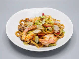 Noodles Con Gambas