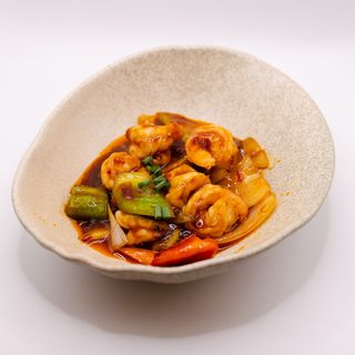 58. GAMBAS CON SALSA PICANTE