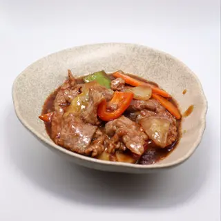 MENU TERNERA CON SALSA OSTRA
