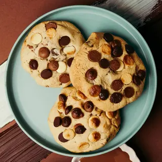 Cookie de tres chocolates