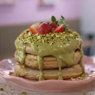 Pancakes pistacho