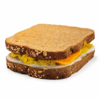 Sándwich no huevos revueltos