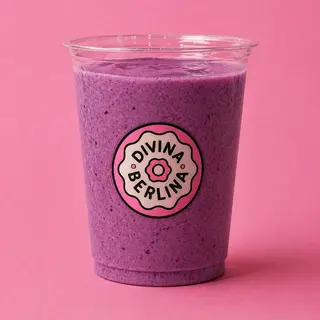 Batido de arándanos con bebida vegetal