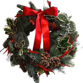 Corona navideña Normandía (Natural)